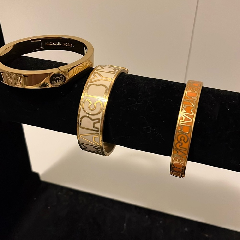 Marc Jacobs The Bangle + Michael Kors Brass Bangle Bracelet